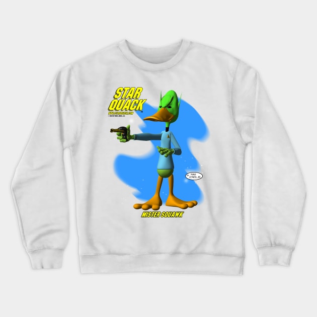 Star Quack's Mr. Squawk Crewneck Sweatshirt by Big Hit Comics